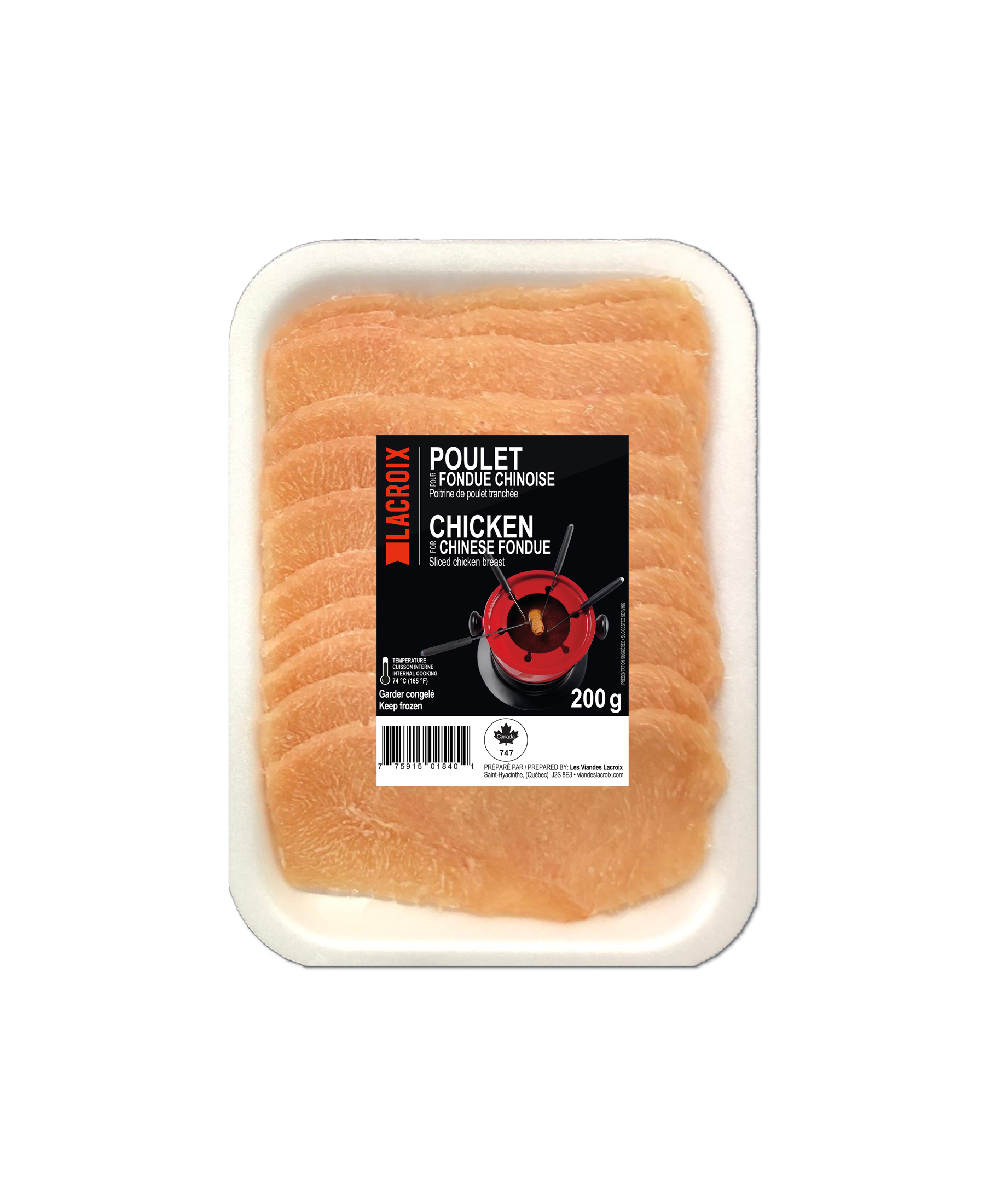 Viandes Lacroix - ​Poulet tranché mince